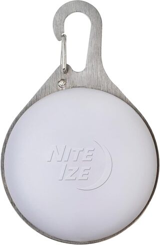 Nite Ize SpotLit Splash ضوء طوق قابل لإعادة الشحن مقاوم للماء - يدعم الرؤية أثناء المشي ليلاً - أربعة ألوان في وضع القرص المتوهج أو الفلاش أو تغيير اللون - مقاوم للماء وغاطس - تقنية القرص O in Kuwait