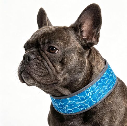EXPAWLORER Dog Cooling Bandana with Ice Packs - Reflective Cooling Dog Bandanas Neck Cooler Wrap, Adjustable Instant Chill Pet Scarfs, Cool Summer Essentials for Small Medium Large Dogs, Orange L in Kuwait
