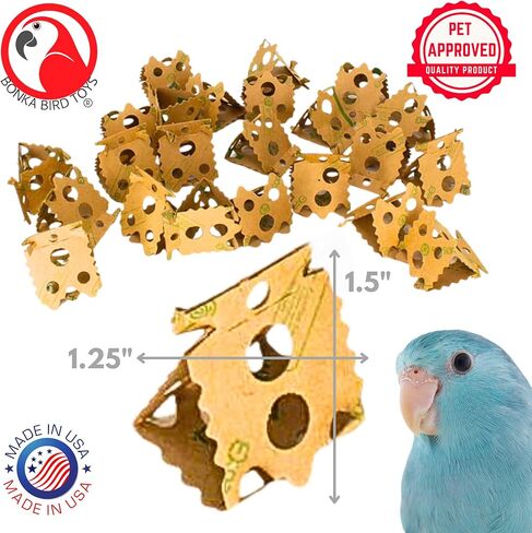 ألعاب بونكا بيرد 1222 Pk24 Card Crumbles - ألعاب الطيور القابلة للتمزيق للببغاوات والكونيور والكوكاتيل - لعبة الطيور العلفية، ألعاب الببغاء الصغيرة للمضغ والإثراء واللعب في القفص in Kuwait
