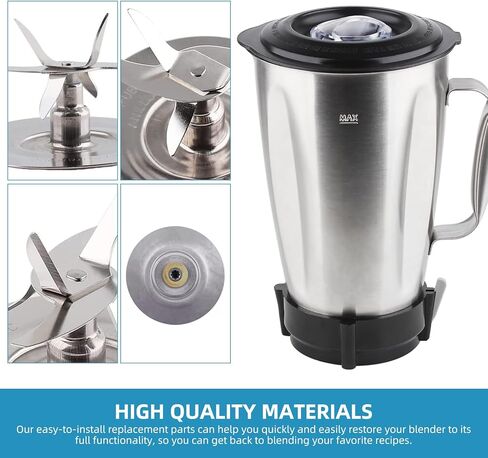مجموعة قطع غيار خلاط Oster Pro 1200 - تتضمن شفرة القاطع (164160)، وغطاء قاعدة الجرة (179854-000-000) و4 حشوات من السيليكون (182341-000-842) | مجموعة كاملة 3 في 1 لخلاطات سلسلة Oster 1200 in Kuwait