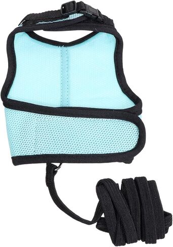 ERINGOGO Small Pet Harness Vest Leash for Rabbits, Blue L Size, Soft Breathable Pet Traction Rope for Outdoor Walking and Control in Kuwait