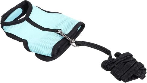 ERINGOGO Small Pet Harness Vest Leash for Rabbits, Blue L Size, Soft Breathable Pet Traction Rope for Outdoor Walking and Control in Kuwait