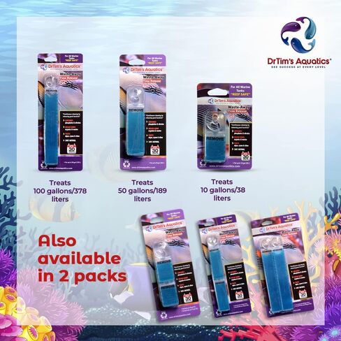 جل إطلاق الوقت الآمن من DrTim's Aquatics Reef - حل إدارة النفايات الجل لخزان الأسماك الطبيعي وحوض السمك لإذابة وتنظيف الحمأة والنفايات العضوية - يعالج 50 جالونًا in Kuwait