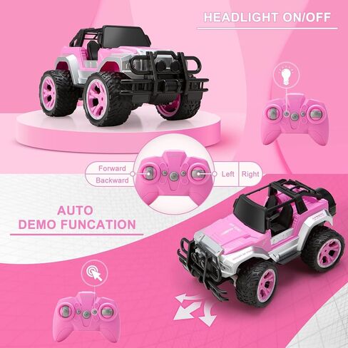 Carox Remote Control car for Kids with Spray Mist,1:16 Scale RC Car with Engine Sound and LED Lights, 2.4Ghz Off Road RC Monster Trucks -Christmas, Birthday for Kids (Blue) in Saudi Arabia