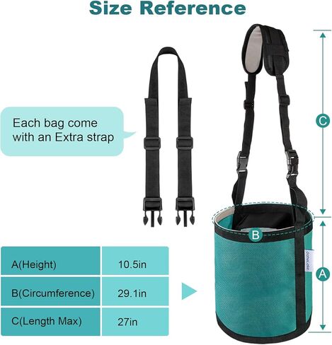 Horse Feed Bag for Grain, Breathable Muzzle Feed Bags for Horses, Universal Mesh Feedbag for Feeding Grain, Anti-Spill Design Feeder, Durable Nose Bag with Solid Bottom (Turquoise) in Kuwait