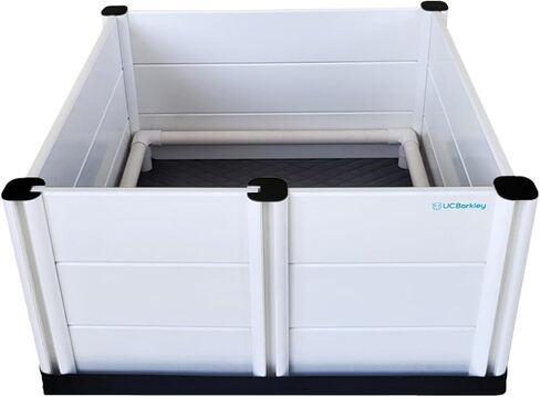 Whelping Box for Dogs & Puppies – Premium 36" Modular Design with Easy-Open Door, Pig Rails, Oxford Floor Liner & Washable Pee Pad – Indoor/Outdoor, Easy-Clean & Durable in Kuwait