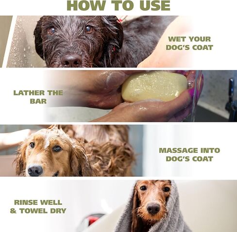 Wahl Oatmeal Ultra Concentrate Dog Shampoo Bar with Manuka Honey – Calming, Moisturizing Dog Shampoo for Dry, Itchy Skin Relief – Coconut Lime Verbena Scent, 2-Pack, Model - 3029029 in Kuwait