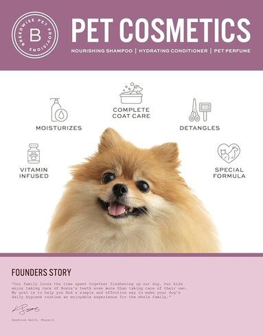 Dog Shampoo Conditioner and Perfume | Hydrating Cleanse + Moisturizing Care | Sweet Pea & Vanilla Set | Made in USA – Breedwise in Kuwait