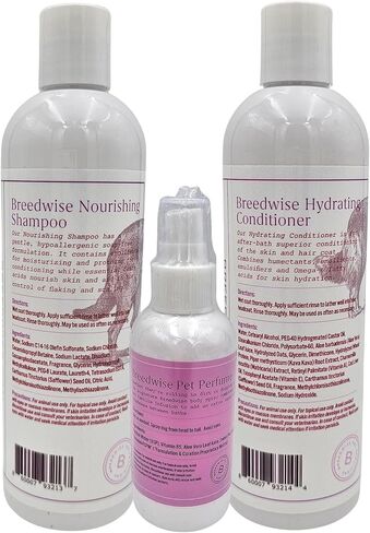 Dog Shampoo Conditioner and Perfume | Hydrating Cleanse + Moisturizing Care | Sweet Pea & Vanilla Set | Made in USA – Breedwise in Kuwait