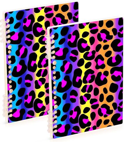 senya Spiral Notebook Ruled 2 Pcs, Animals Alpaca Llama Sloth Dinosaur Journals for Study and Notes 60 Pages with Durable Hardcover in Saudi Arabia