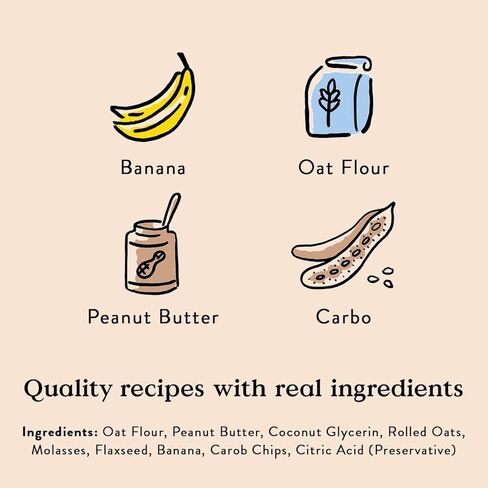 Bocce's Bakery PB Banana Chip + Berry Smoothie Dog Treat Bundle – Natural, Wheat-Free Soft & Chewy Cookies Made with Real Ingredients and Baked in The USA – 2 Pack Bundle in Saudi Arabia