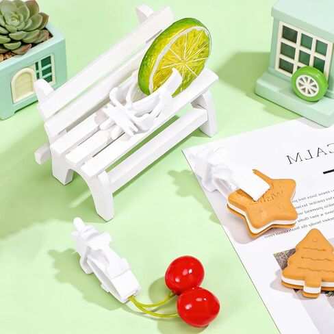 10PCS Bird Cage Food Holder, Plastic Parrot Fruit Vegetable Clips, Millet Holder for Bird Cage Parrot Food Feeder Clip for Budgie Parakeet Cockatoo Macaw Cockatiel Conure-White and Green in Kuwait