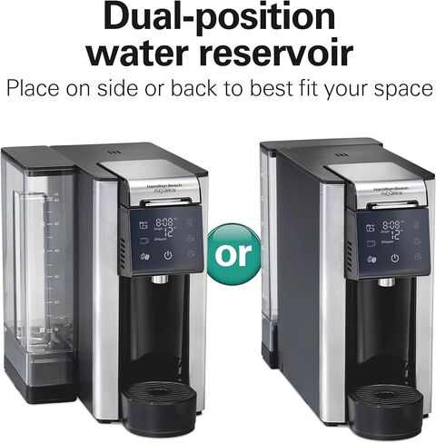 Hamilton Beach FlexBrew Advanced 5-in-1 Programmable 12 Cup Drip and Single Serve Hot & Iced Coffee Maker with Movable 60 oz. Water Reservoir, Fast Brewing, Black R49965 (Renewed) in Kuwait