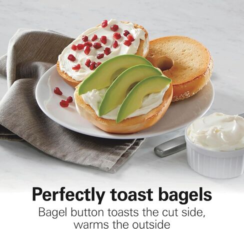 محمصة هاميلتون بيتش الأنيقة المصنوعة من الفولاذ المقاوم للصدأ شريحتين، تقنية Sure-Toast One-Slice، R22721 (متجددة) in Kuwait