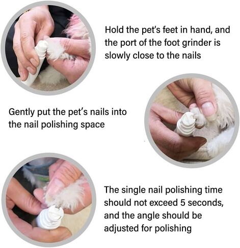 Electric Dog Nail Clippers Battery Powered Pet Nail Trimmer Tools Portable Pets Nailclippers Painless Paws Clippers in Kuwait