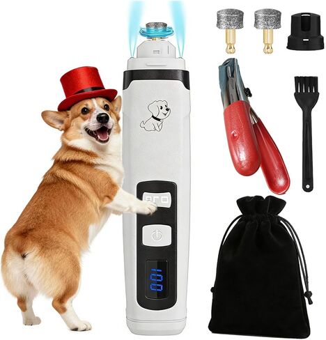 OUTMX 2026 Upgrade Dog Nail Clippers, Groom Silent Pro Nail Grinder Set, Dog and Cat Nail Clipper, Dog Nail Trimmers for Small and Medium-Sized Pets of Different Sizes in Kuwait