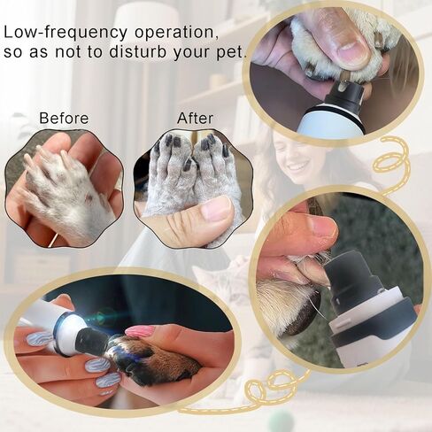 OUTMX 2026 Upgrade Dog Nail Clippers, Groom Silent Pro Nail Grinder Set, Dog and Cat Nail Clipper, Dog Nail Trimmers for Small and Medium-Sized Pets of Different Sizes in Kuwait