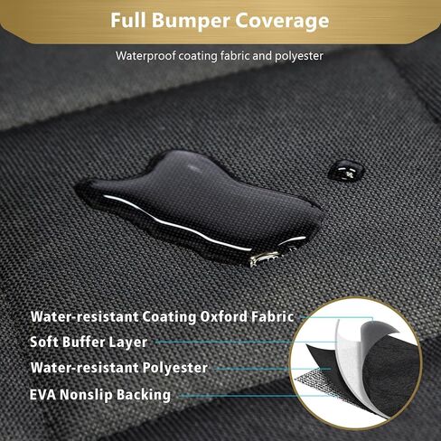 F-color SUV Cargo Liner للكلاب - بطانة شحن الحيوانات الأليفة مقاومة للماء مع أغطية جانبية، غطاء مريح لحمولة الكلاب مع غطاء ممتص للصدمات، مقاوم للخدش وغير قابل للانزلاق، كبير الحجم لسيارات الدفع الرباعي كاملة الحجم، 55 × 93 بوصة، أسود in Kuwait