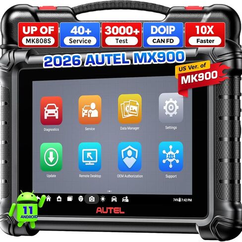 Autel MaxiCheck MX900: مثل MK900، أداة المسح ثنائية الاتجاه 2024، 3000+ اختبار نشط، حتى MK808BT MK808S MX808S MS906، 40+ إعادة تعيين، CAN-FD/DoIP، مسح VIN/الترخيص in Saudi Arabia