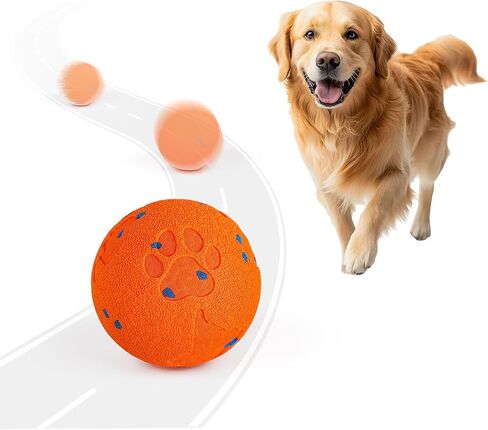ALL FOR PAWS Interactive Dog Toy, Smart Dog Ball for Medium and Large Dogs, Automatic Moving, Bouncing and Rotating Ball Toy, ETPU Material, Motion-Activated and USB Rechargeable in Kuwait