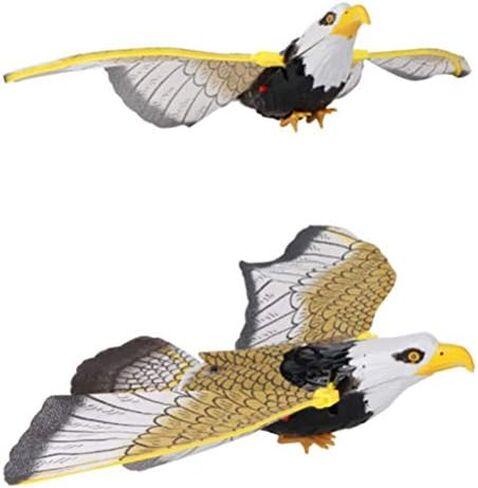 Falcon Bird Scarer, Realistic Sound Deterrent for Effective Bird Control, Hanging Eagle Decoy, Weatherproof Solar-Powered Design, for Gardeners, Farmers, Parks, Farms, Backyards, O in Kuwait