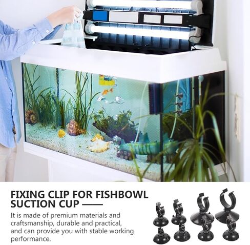 POPETPOP 40Pcs Convenient Suction Cup Clips Replaceable Tubing Holders Hose Clamps for Fish Tank in Kuwait