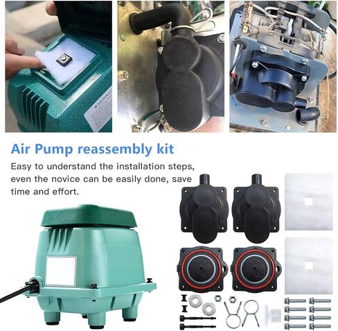 Superior Air Pump Rebuild Complete Kit for Aqua-Safe AS500 with White Switch in Kuwait