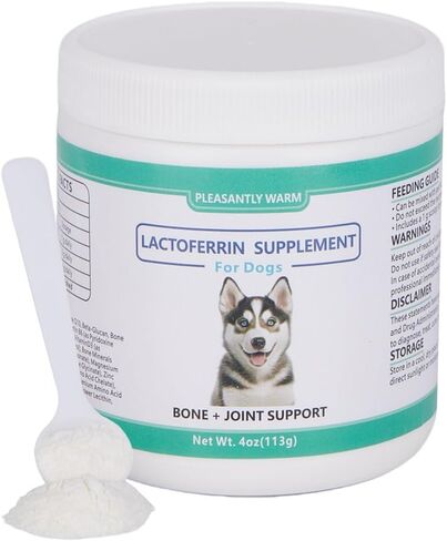 Lactoferrin for Dogs - 4oz Chicken Flavor, Supports Canine Bone, Joint & Immune Health, Premium Dog Nutritional Supplement in Kuwait