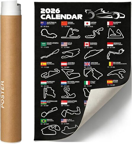 F1 Poster Track Wall Art Picture for Boys Room Office Decor Formula 1 Merchandise Racing Gift （23.6X15.7 inches） in Saudi Arabia