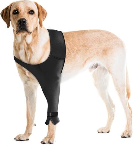 Dog Recovery Sleeve for Front Leg– Single Dog Leg Sleeve to Stop Licking– Breathable Protection for Joint Pain, Elbow Injuries, Hot Spots, Surgery, Wound Care as Cone Alternative(Right,L) in Kuwait