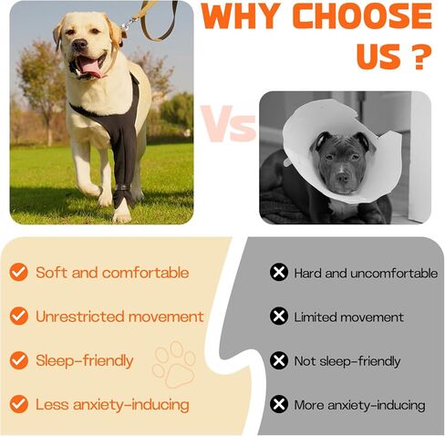 Dog Recovery Sleeve for Front Leg– Single Dog Leg Sleeve to Stop Licking– Breathable Protection for Joint Pain, Elbow Injuries, Hot Spots, Surgery, Wound Care as Cone Alternative(Right,L) in Saudi Arabia