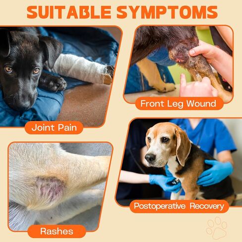 Dog Recovery Sleeve for Front Leg– Single Dog Leg Sleeve to Stop Licking– Breathable Protection for Joint Pain, Elbow Injuries, Hot Spots, Surgery, Wound Care as Cone Alternative(Right,L) in Saudi Arabia