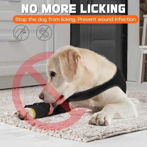 Dog Recovery Sleeve for Front Leg– Single Dog Leg Sleeve to Stop Licking– Breathable Protection for Joint Pain, Elbow Injuries, Hot Spots, Surgery, Wound Care as Cone Alternative(Right,L) in Saudi Arabia