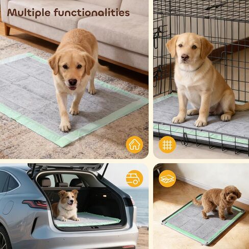 Pawtasy Charcoal Dog Pee Pads XXL, 50 Count,28" x 34" Extra Large Disposable Puppy Training Pads with Bamboo Charcoal Odor Control, 5-Layer Super Absorbent & Leak-Proof Pet Potty Pads for Dogs, Cats in Kuwait