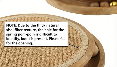 Cat Scratching Pads Interactive Cat Toys Natural Sisal Toys with Interactive Play Balls – Indoor Cat Scratcher Post for Furniture Protection, Exercise & Stress Relief 12.5 x 12.5 x 3 in Kuwait