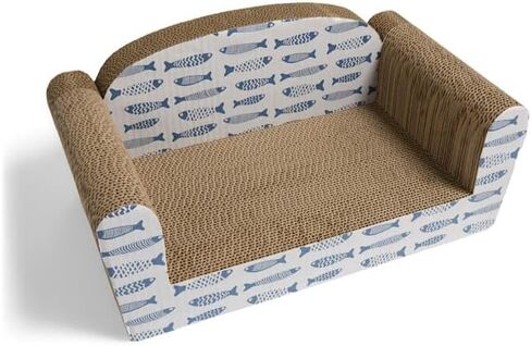 EveryYay من Petco Couch Cardboard Scratch لأسماك القطط، 9 بوصة ارتفاع in Kuwait