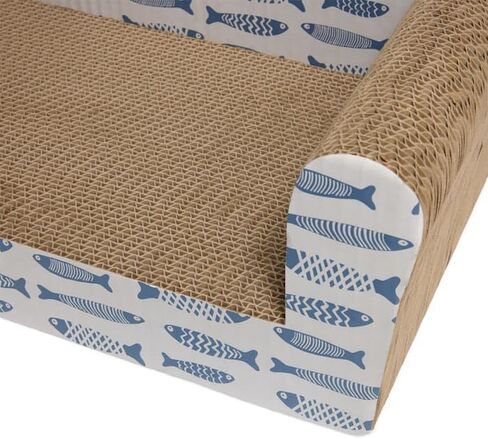 EveryYay من Petco Couch Cardboard Scratch لأسماك القطط، 9 بوصة ارتفاع in Kuwait
