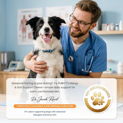 Dog Allergy & Immune Chews 300 Treats, Itching Skin Relief Chews Omega 3 Fish Oil Probiotics for Seasonal All Issues Allergies Skin & Hair, Gut, Immune-All Ages & Sizes Dogs Made in USA Chicken Flavor in Kuwait