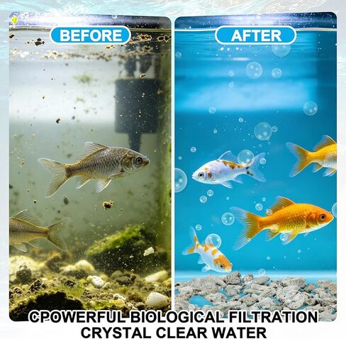 1.1lb/500g Crushed Coral for Freshwater Aquarium, Natural Filter Media to Raise pH with Reusable Media Bag in Kuwait