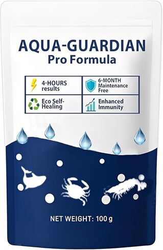 Aqua Guardian Pro Formula for Pond: Aquatic Care Powder for Fish, Shrimp, Crab in Ponds & Aquariums, Easy-Mix, Maintenance Friendly, 100g in Kuwait