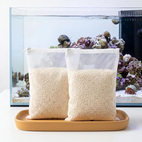 Aquarium Filter Resin for Water Purification, 2 Bags x 300ml, Tannin Remover, Odor Eliminator for Crystal Clear Water (2) in Kuwait