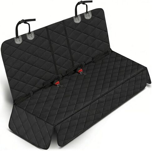 Dog Car Seat Cover for Rear Seat, Waterproof & Scratch-Proof Pet Seat Protector, Nonslip Car Seat Cover for Dogs, Universal Fit for Cars, Trucks & SUVs, Standard Size in Kuwait