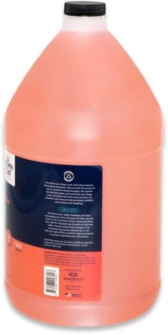 Crown Coat Citrus Sunrise Detangling Dog Shampoo, 1 Gallon - New Long Lasting Fragrance Technology, Professional Grooming Grade, Naturally Derived Ingredients, Aids in Detanging Knots and Tangles in Kuwait