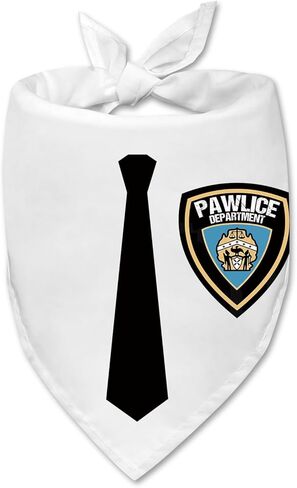 قسم Pawlice الكلب باندانا مضحك هالوين Pawlice زي الكلب باندانا للكلاب الهالوين الشرطة تحت عنوان الأزياء صور الدعائم اكسسوارات الحيوانات الأليفة للكلاب الصغيرة المتوسطة الكبيرة القطط in Kuwait