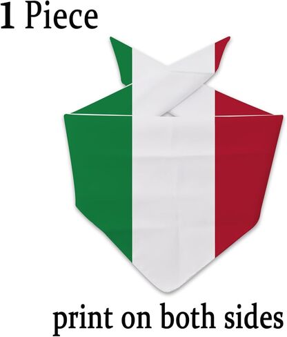 JXGZSO 1 Piece Italian Flag Italian Theme Dog Bandana Gift Italian Flag Pet Bandana (Italian Flag Dog) in Kuwait