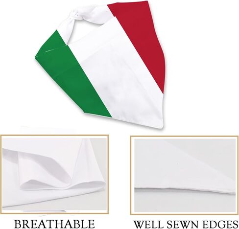 JXGZSO 1 Piece Italian Flag Italian Theme Dog Bandana Gift Italian Flag Pet Bandana (Italian Flag Dog) in Kuwait