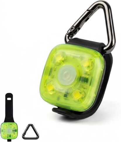 Dog Collar Light, Rechargeable LED Dog Safety Light for Night Walking, Clip-On or Strap-On Pet Light for Collar, Harness and Leash, High Visibility, Water-Resistant, USB-C, Blue in Kuwait