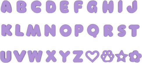 Wisedog Dog Charms for Collar – 30 Pcs Silicone Letter Charms, Waterproof Alphabet Pet ID for Dog Cat Collars, DIY Personalized Name Pendant (Navy,19MM) in Kuwait