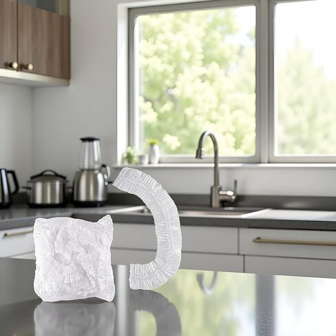 10Pcs White Thickened Disposable Dust Cover,Clear Kitchen Appliance Covers,Elastic Household Kitchen Universal Dustproof Protective Cover,for Toaster Oven Blender Pressure Cooker Accessories in Kuwait