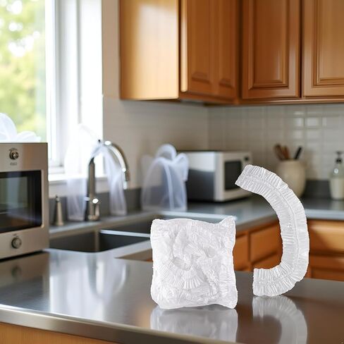 10Pcs White Thickened Disposable Dust Cover,Clear Kitchen Appliance Covers,Elastic Household Kitchen Universal Dustproof Protective Cover,for Toaster Oven Blender Pressure Cooker Accessories in Kuwait